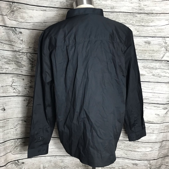 End Now This black long sleeve dress shirt size XXL.Pit to pit approx:  27 inc - Picture 3 of 7